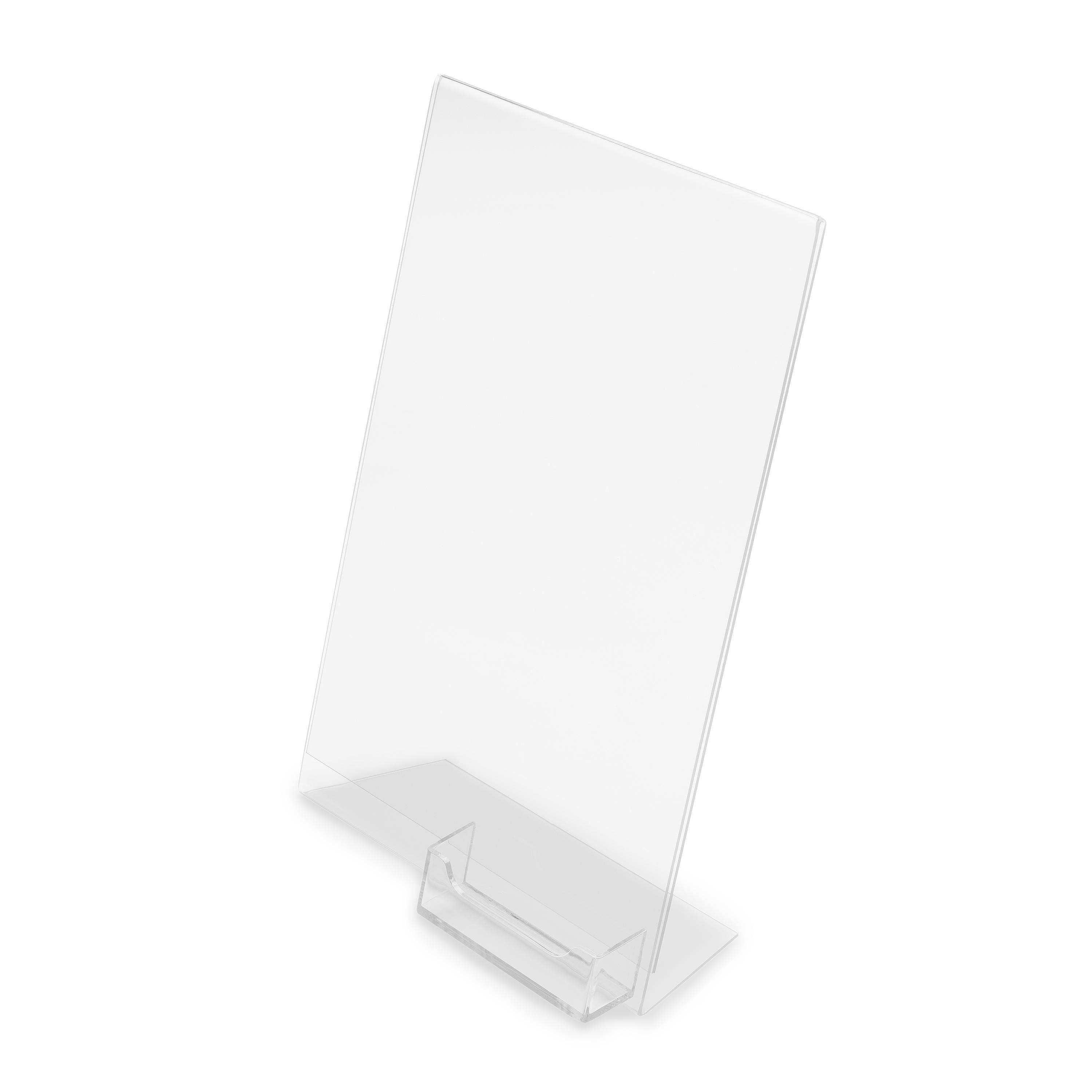 Tischaufsteller schräg