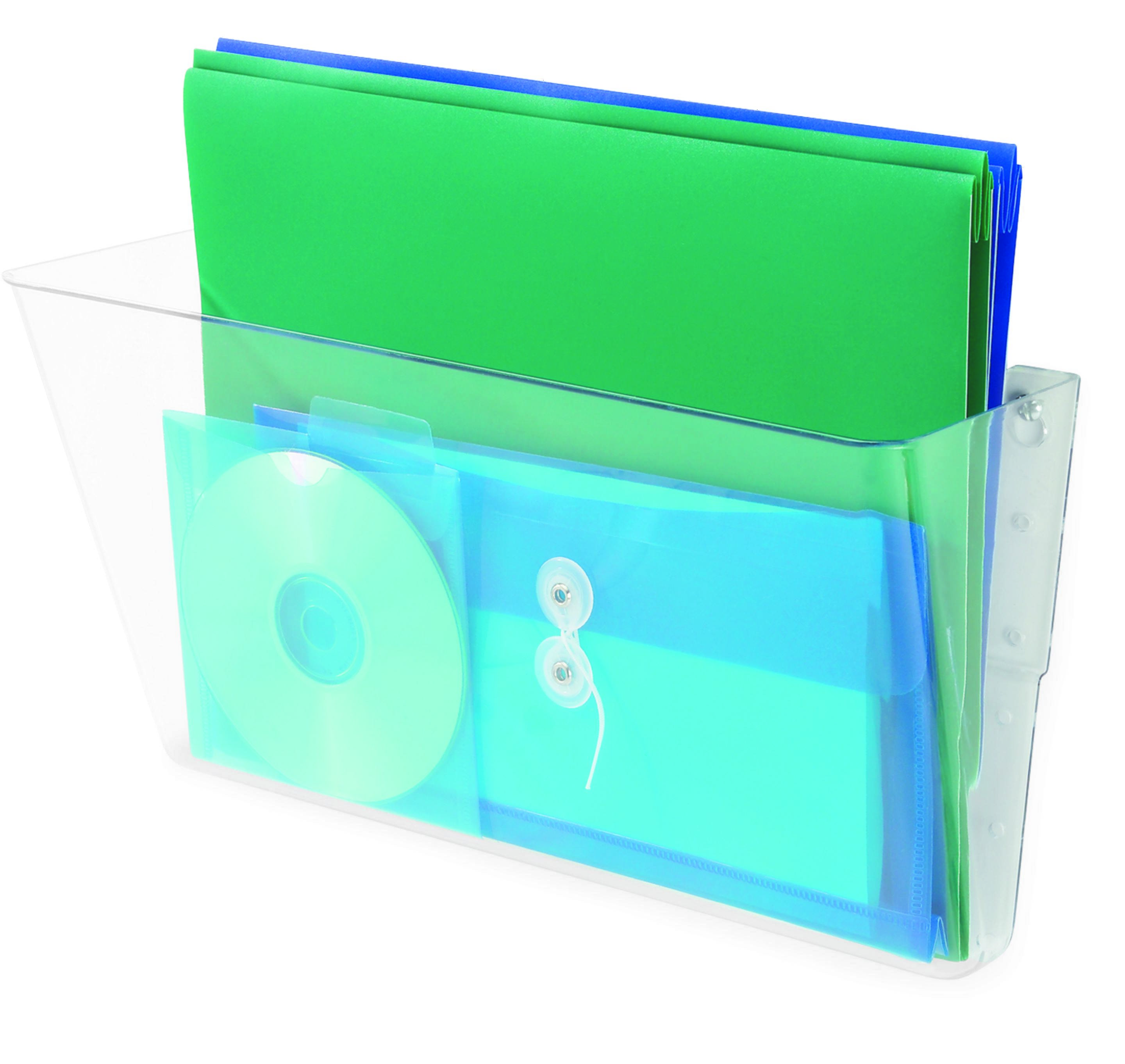 Wandprospekthalter DocuPockets magnetisch, A4 Querformat