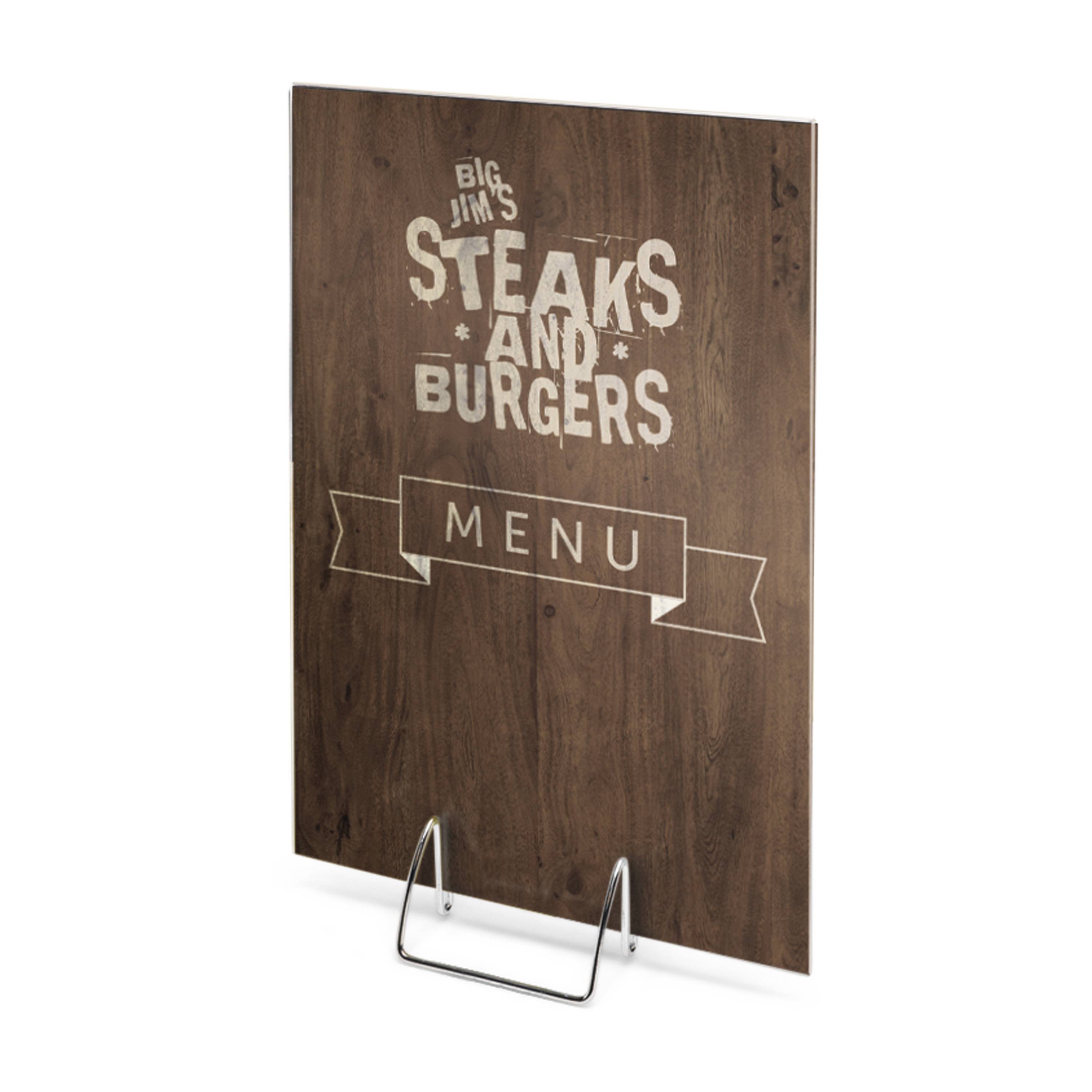 deflecto Tischaufsteller mit Metallsockel