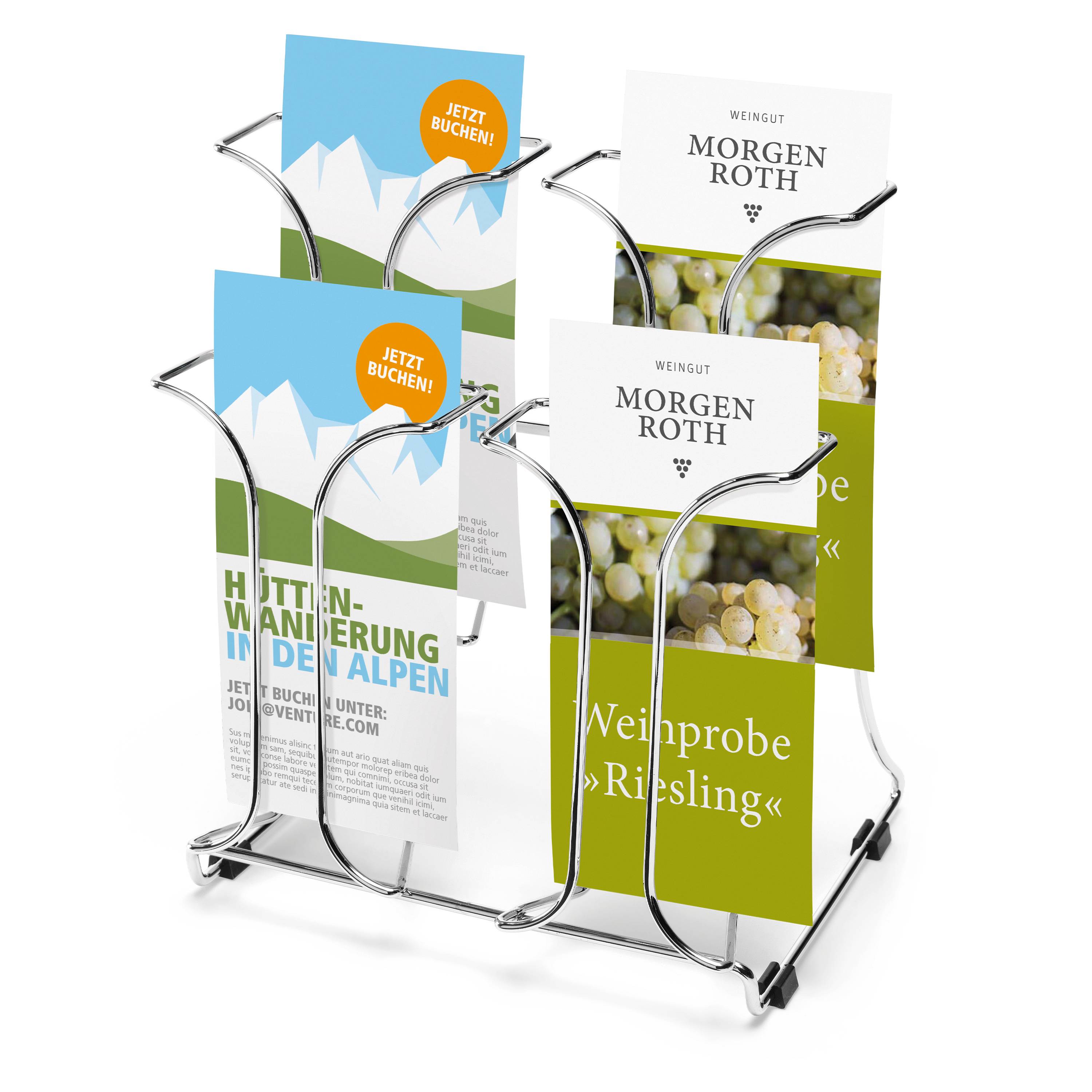 deflecto Prospekthalter verchromt