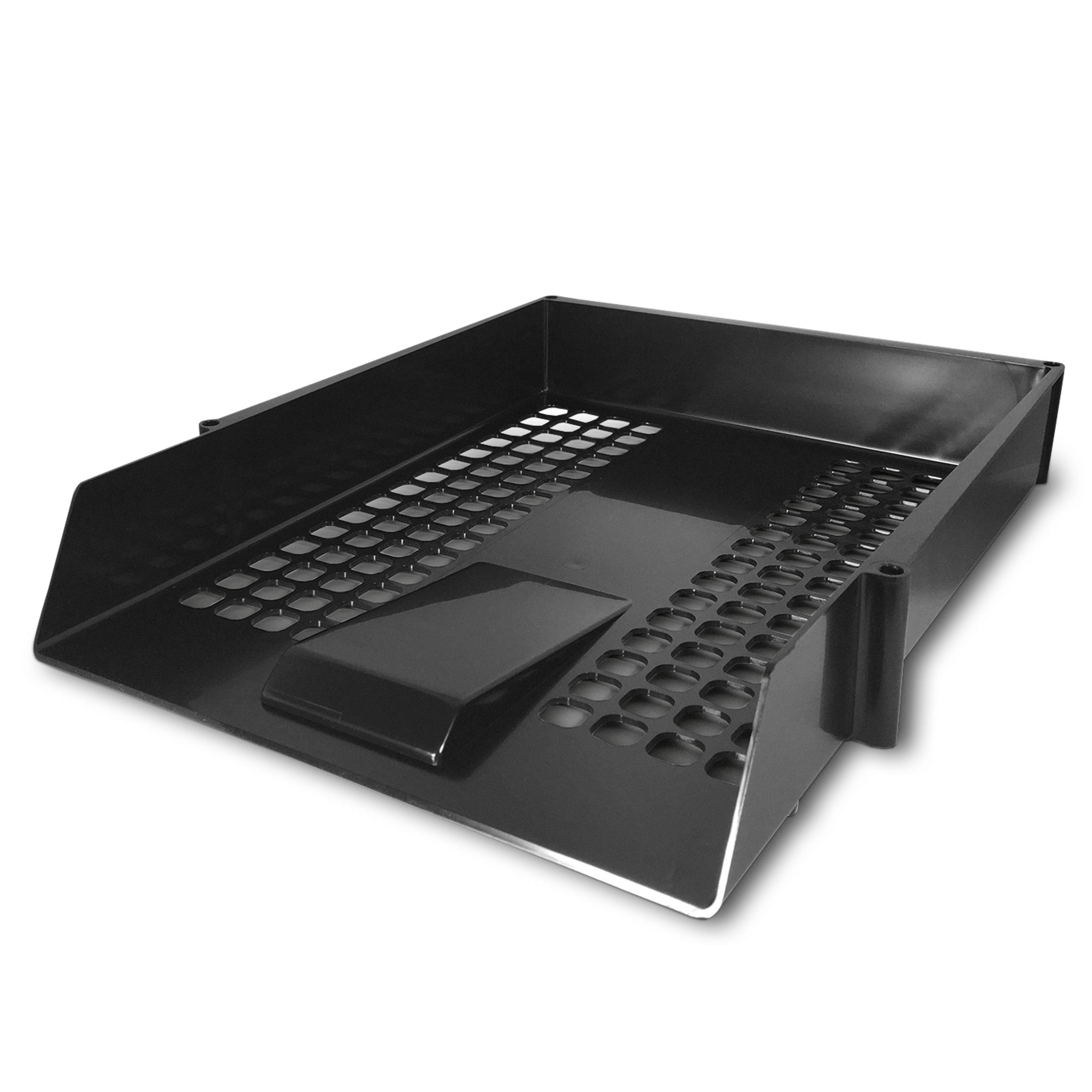 Briefablage Contract, schwarz 350x275x61mm