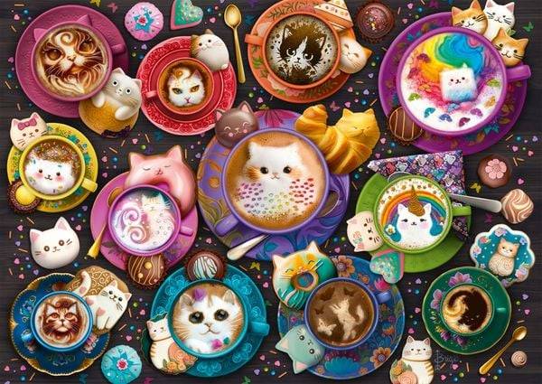 Schmidt Spiele - Kätzchen a la Latte Art, 500 Teile