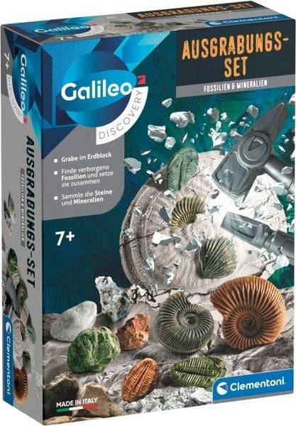 Ausgrabungs-Set Fossilien & Mineralien