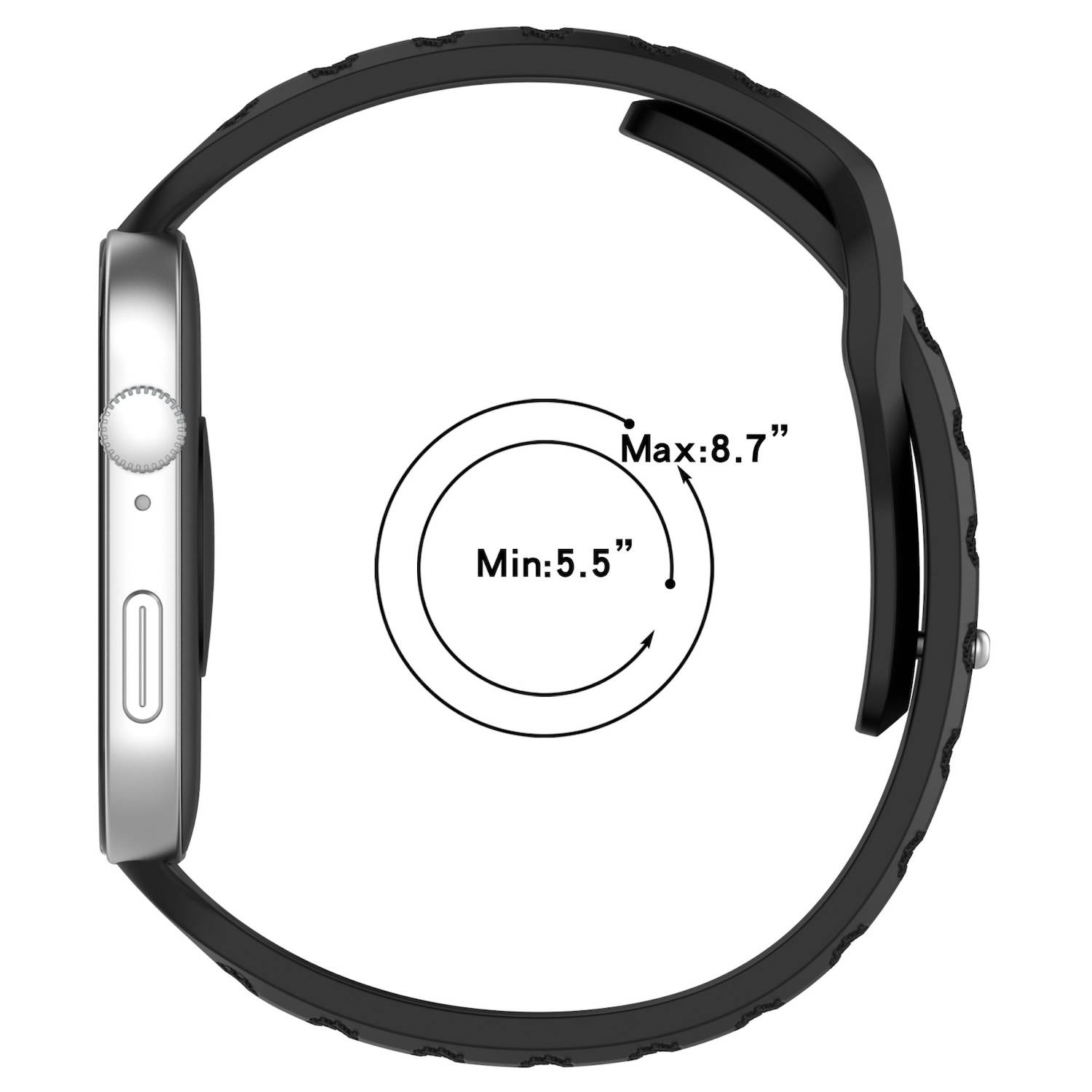 Smartwatch Outdoor Armband für Huawei Watch Fit 5 4 / Fit 5 4 Pro / 3 Schwarz