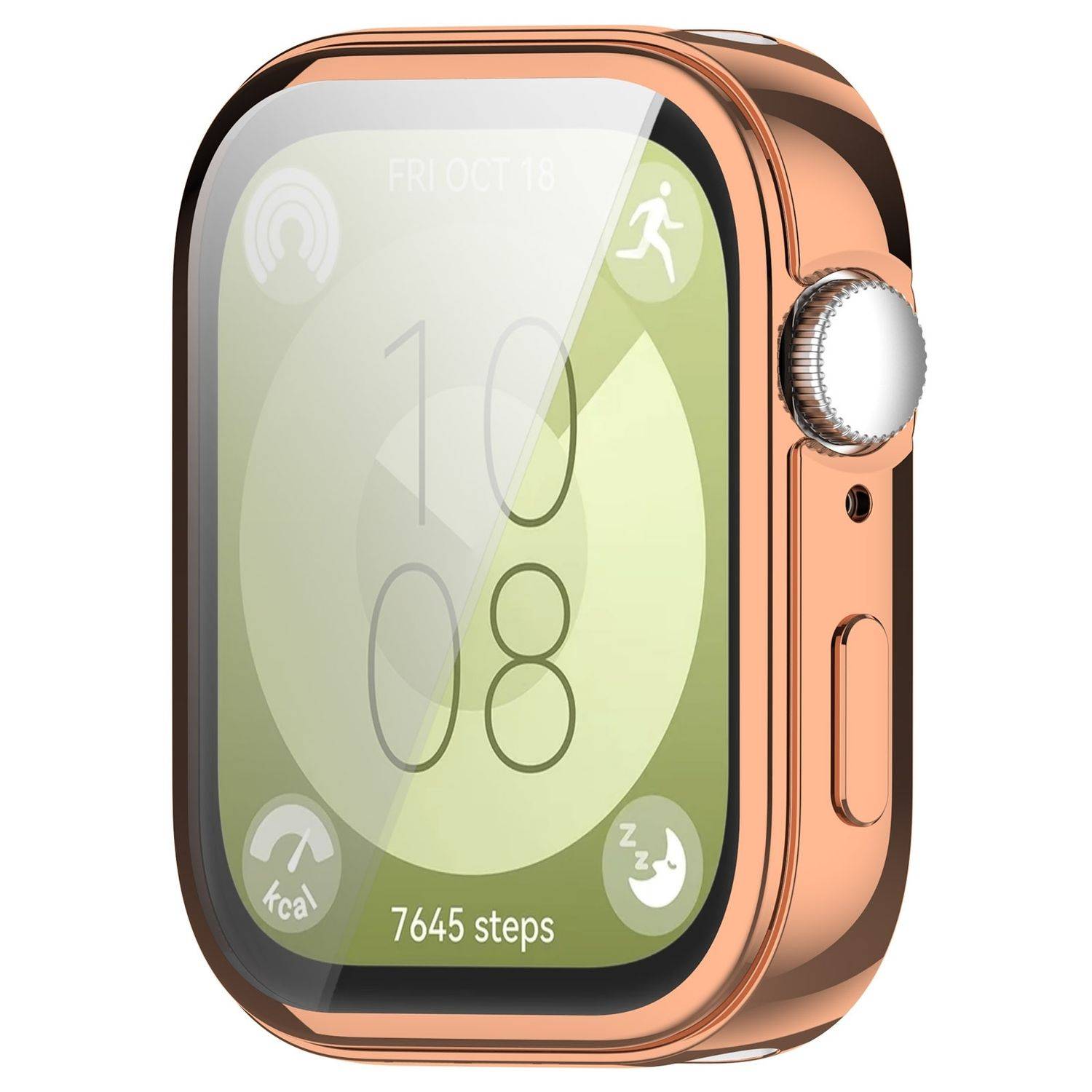 Für Huawei Watch Fit 3 Full Cover TPU Electroplated Hülle Rose Gold