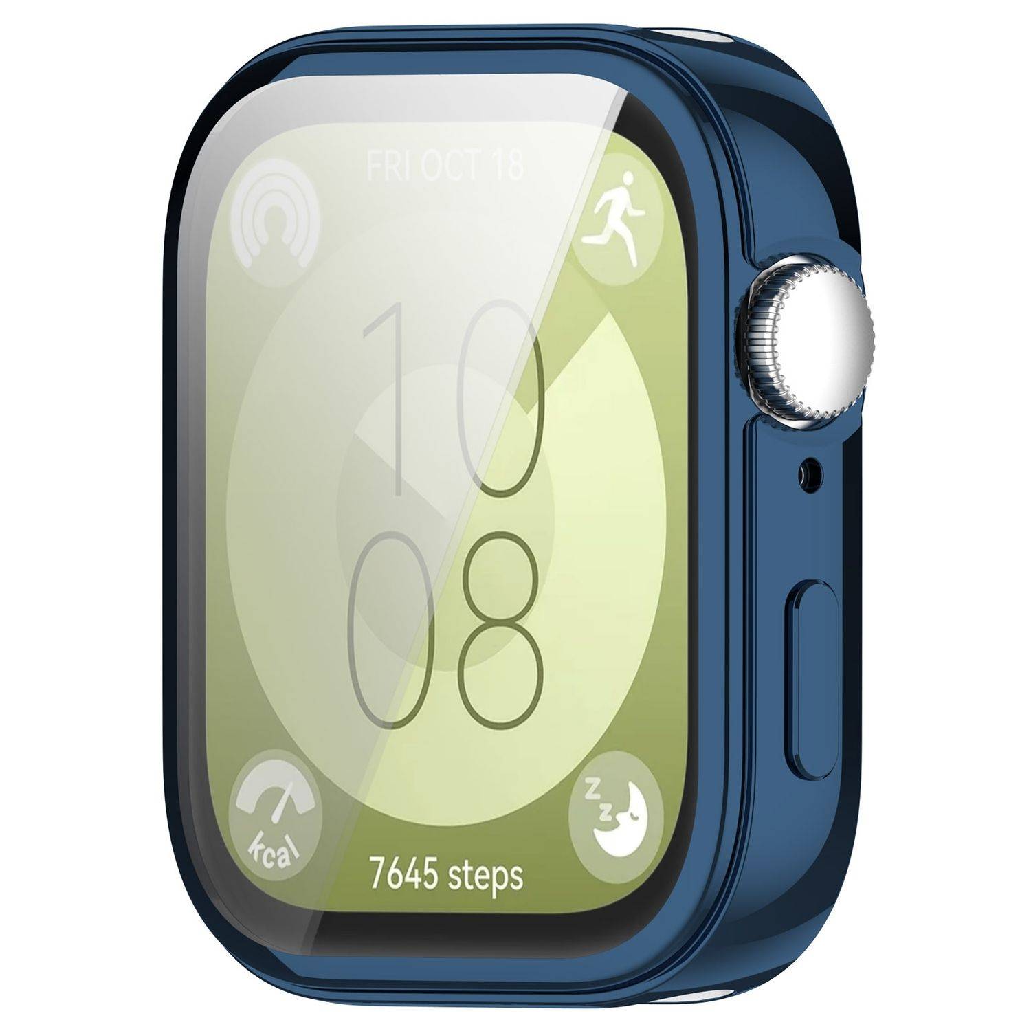 Für Huawei Watch Fit 3 Full Cover TPU Electroplated Schutz Hülle Blau