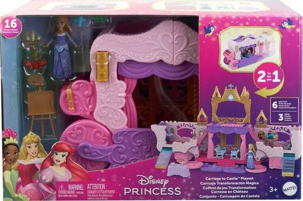 Mattel Disney Princess Kutsche-zu-Schloss Spielset ab 3 Jahre