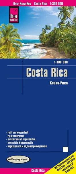 Reise Know-How Landkarte Costa Rica 1:300.000