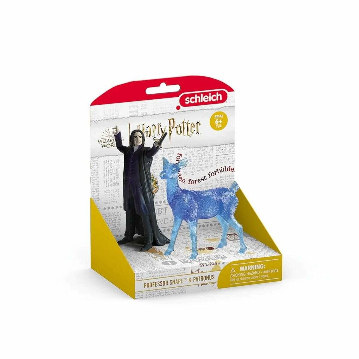 Schleich Harry Potter Spielzeugset mit Professor Snape und seinem blauen Patronus-Hirsch in Einzelhandelsverpackung, ab 6 Jahren
