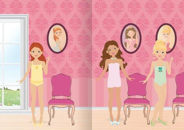 Mini-Sticker-Anziehpuppen – Prinzessinnen