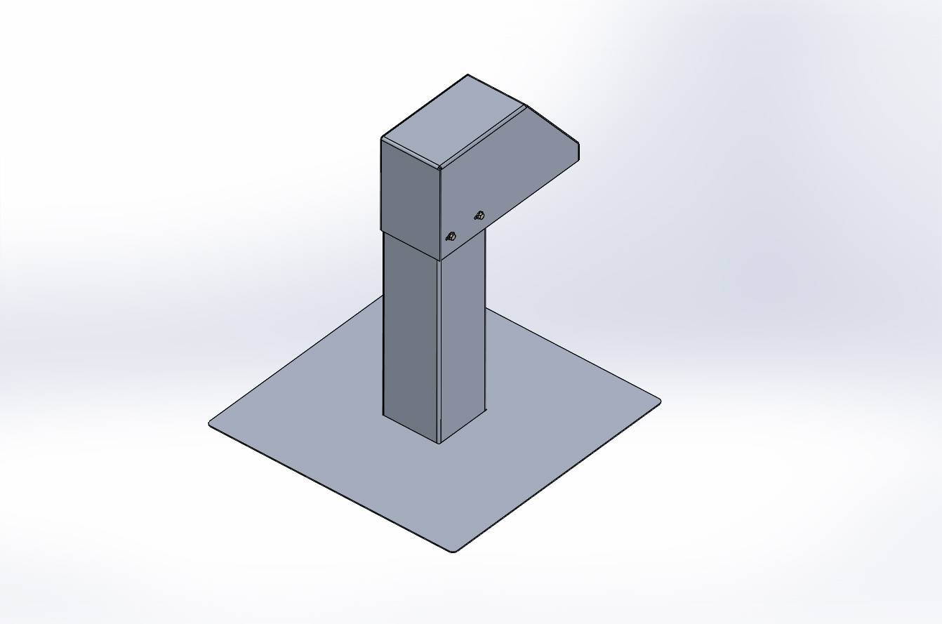 GUS FDD Flachdachdurchführung für Kabel, Rohre, Leitungen zu Klimaanlagen / Wärmepumpen / Lüftung / PV / Solar aus