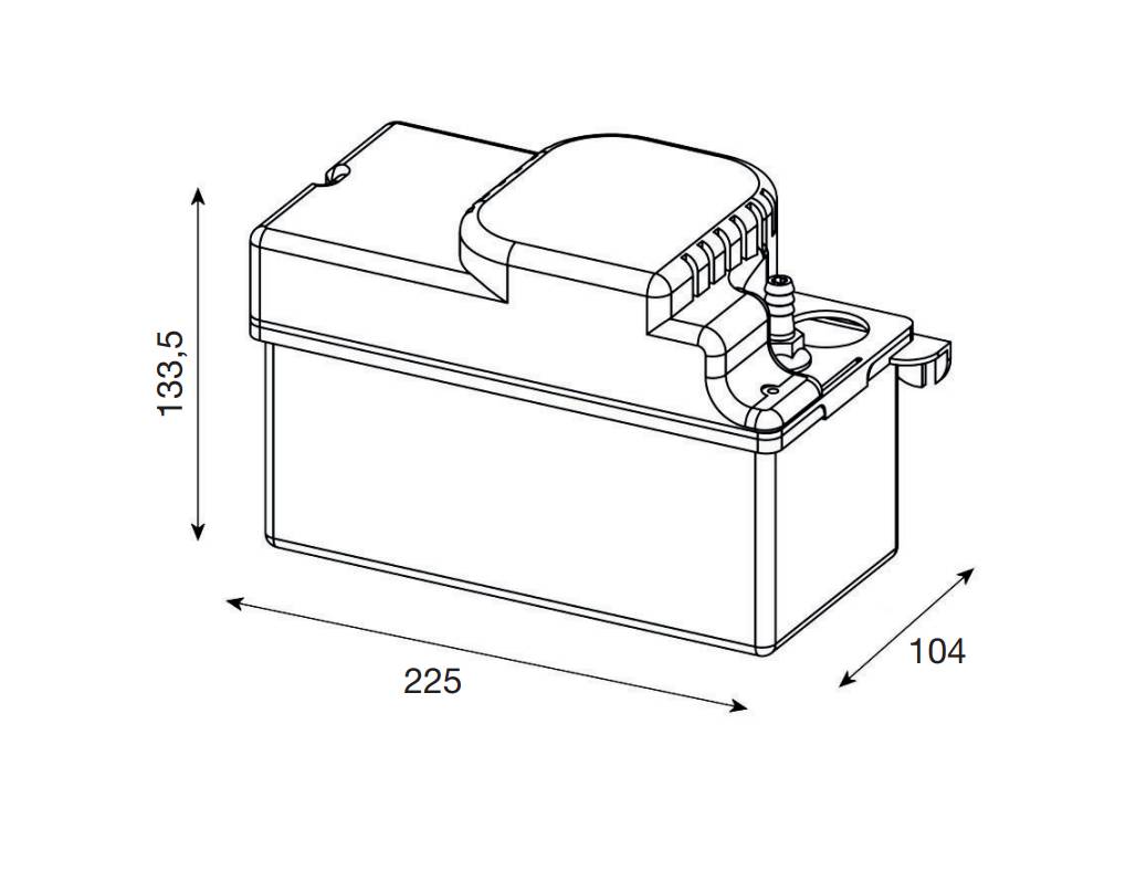 Neotech 330 Kondensatpumpe inkl. 6 m Vinylschlauch