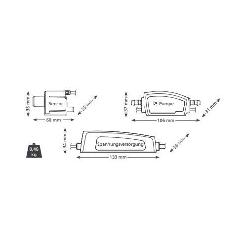 ASPEN micro-v - Dreiteilige intelligente Kondensatpumpe FP1200 | MS-904