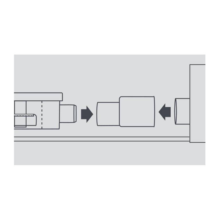 ASPEN Gerader Adapter / Verbinder 25 mm > 16 mm - FP2002 | MS-1622