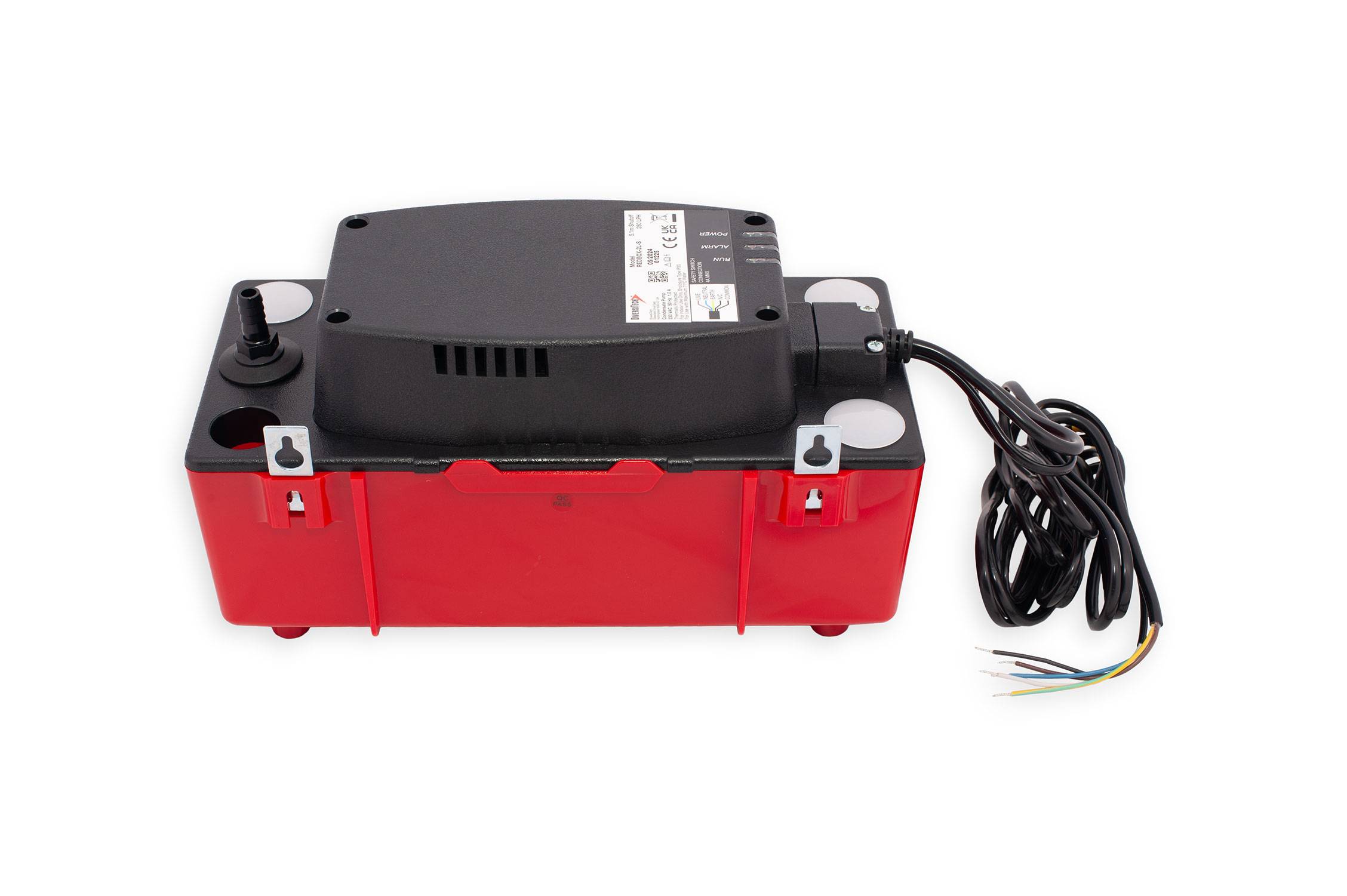 Diversitech RedBox Kondensatpumpe 2 L. / 4,6 m Förderhöhe / Alarmkontakt / Stecker für viele verschiedene Hersteller