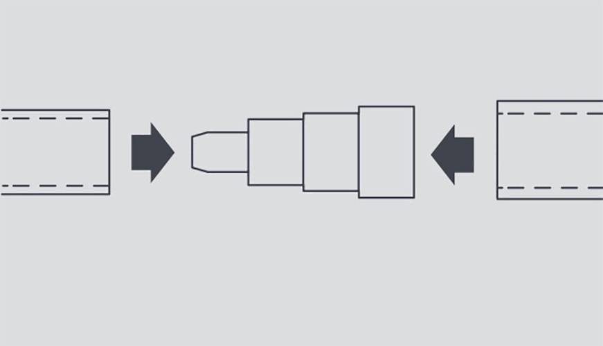 ASPEN Stufenadapter / gerade Verbinder / Connector FP2632 | MS-1632 - 6mm (1/4”) bis 16mm (1/2”)
