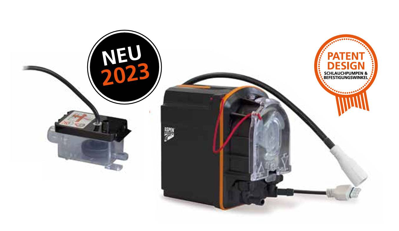 ASPEN Peri Pro+ Pumpe FP3391 mit Reservoir - Schlauchpumpe mit Alarm für Klima, Kühlung, Lüftung