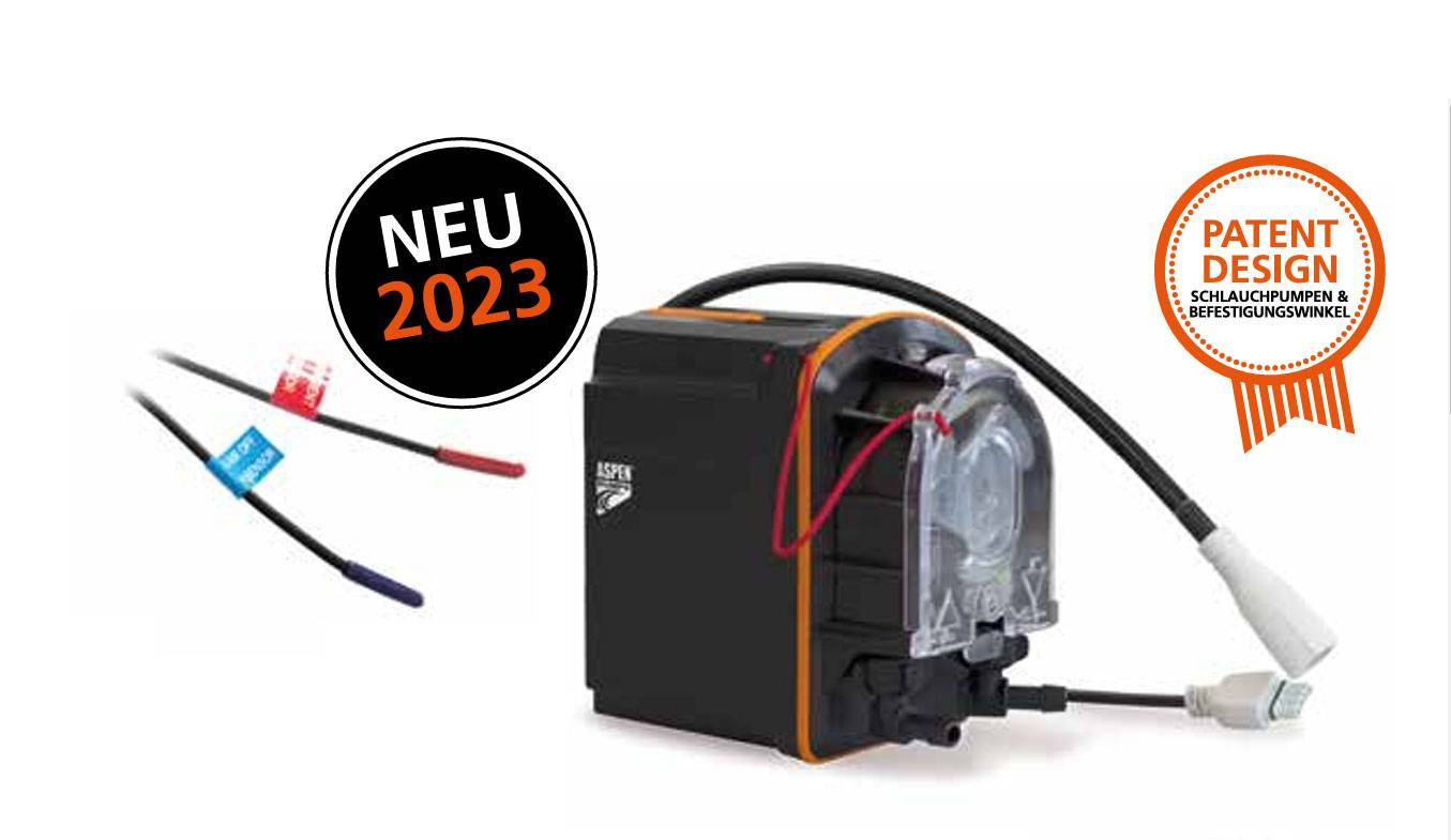ASPEN Peri Pro Air Pumpe FP3390 mit Luftsensor - Schlauchpumpe mit Alarm für Klima, Kühlung, Lüftung