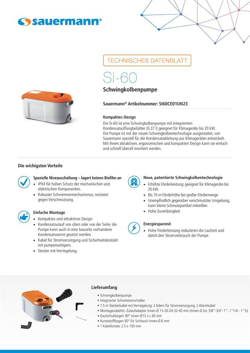 Sauermann Si-60 Schwingkolbenpumpe