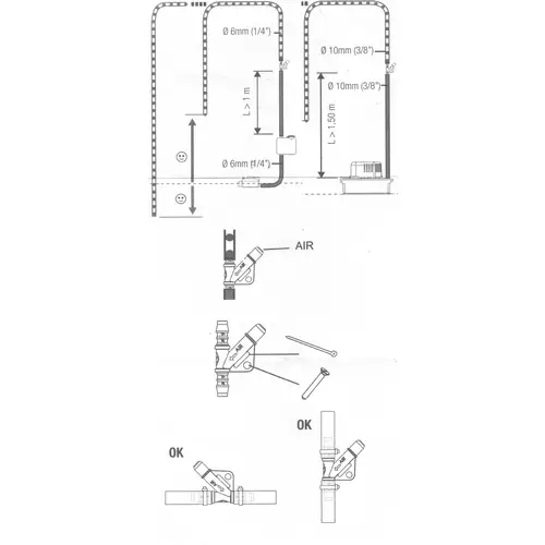 SAUERMANN Belüftungsventil / Entlüftungsventil "Drain Safe" Ø 10 mm (3/8'') für jegliche Kondensatpumpen SAUERMANN Belüftungsventil / Entlüftungsventil "Drain Safe" Ø 10 mm (3/8'') für jegliche Kondensatpumpen