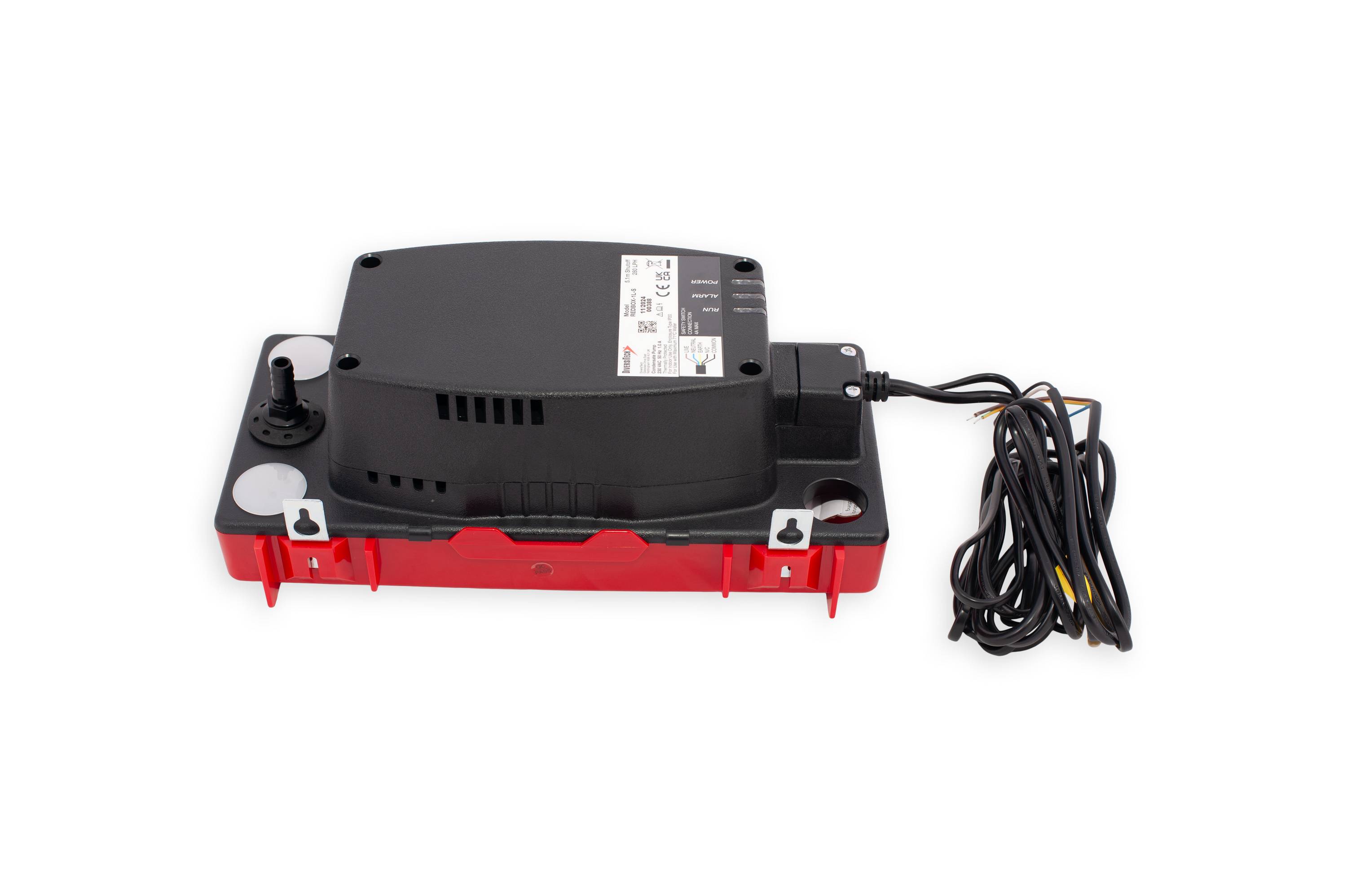 Diversitech RedBox Kondensatpumpe 1 L. / 4,6 m Förderhöhe / Alarmkontakt