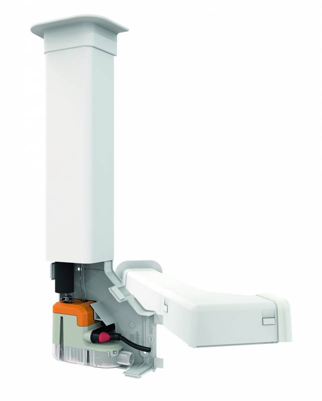 Sauermann Delta Pack Kondensatpumpe für Klimaanlagen mit Ellenbogenkanal 80 x 60 mm - 20l/h