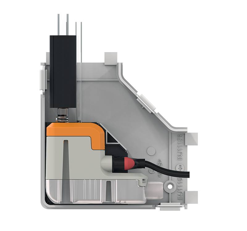 Sauermann Delta Pack Kondensatpumpe für Klimaanlagen mit Ellenbogenkanal 80 x 60 mm - 20l/h
