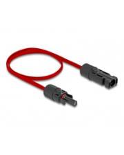 Delock DL4 Solar Flachbandkabel Stecker zu Buchse 60 cm rot 0,6 m Rot