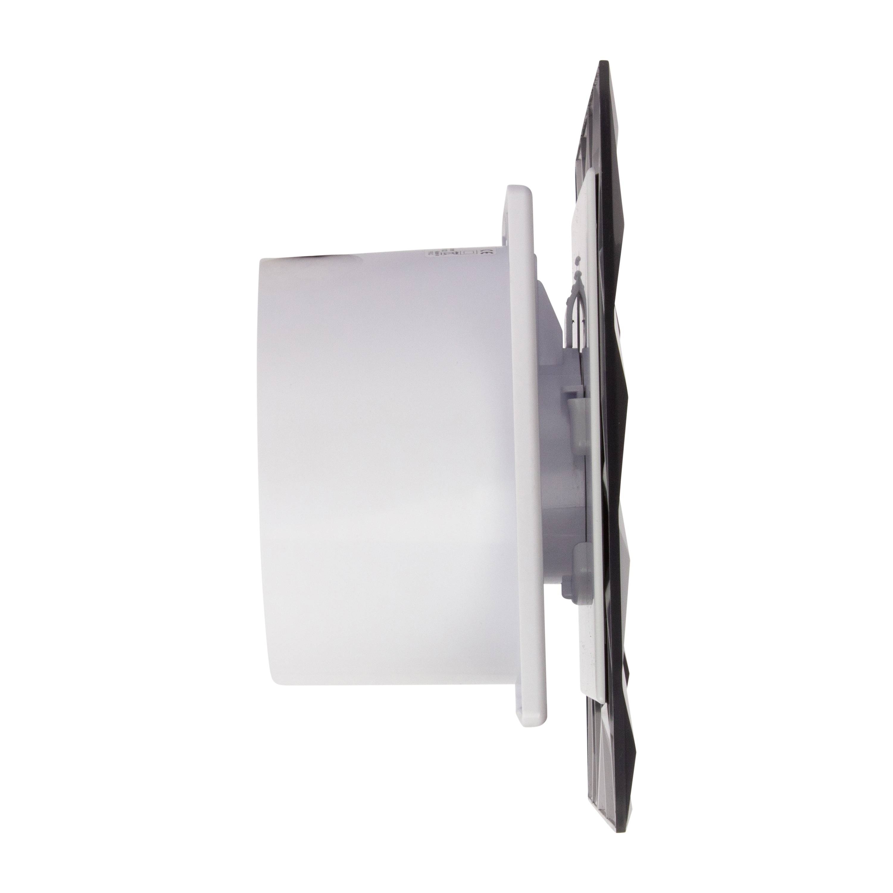 Badlüfter Wohnraumlüfter Diamant Panel anthrazit Ø 100 mm Nachlauf/Timer