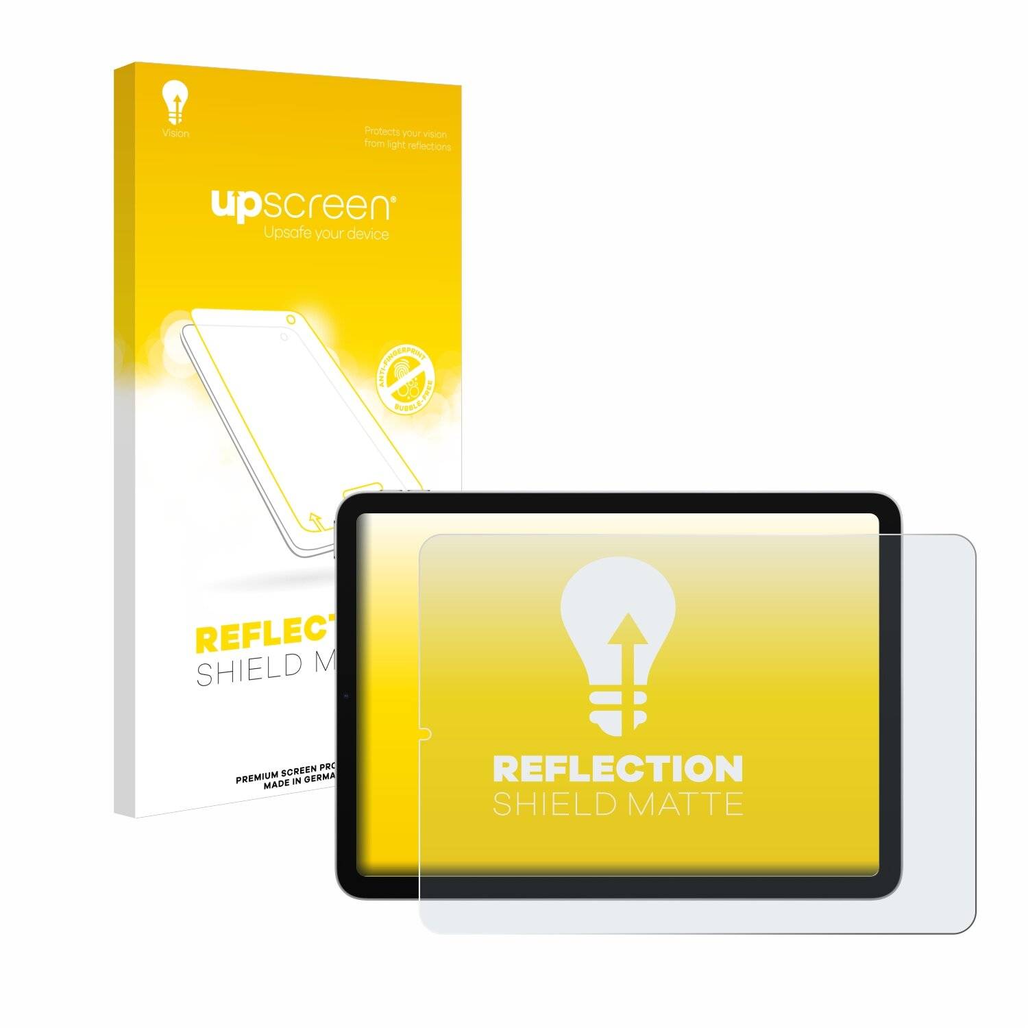 upscreen Reflection Shield Matt Schutzfolie für Apple iPad Air 4 WiFi Cellular 2020 (im
