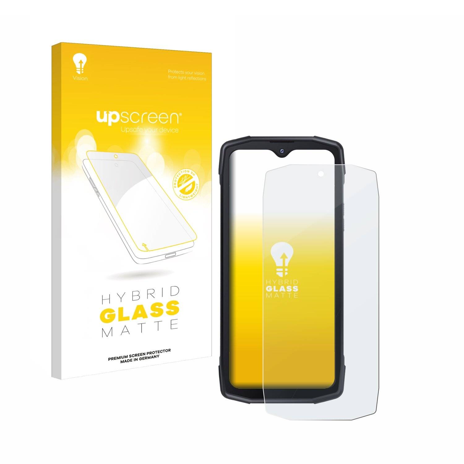 upscreen Hybrid Glas Matt Panzer-Folie für Cubot King Kong Star