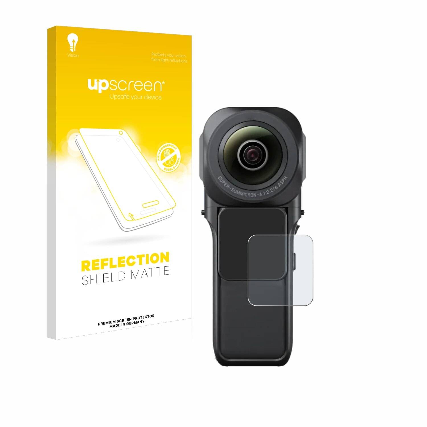 upscreen Reflection Shield Matt Schutzfolie für Insta360 One RS 1-Zoll