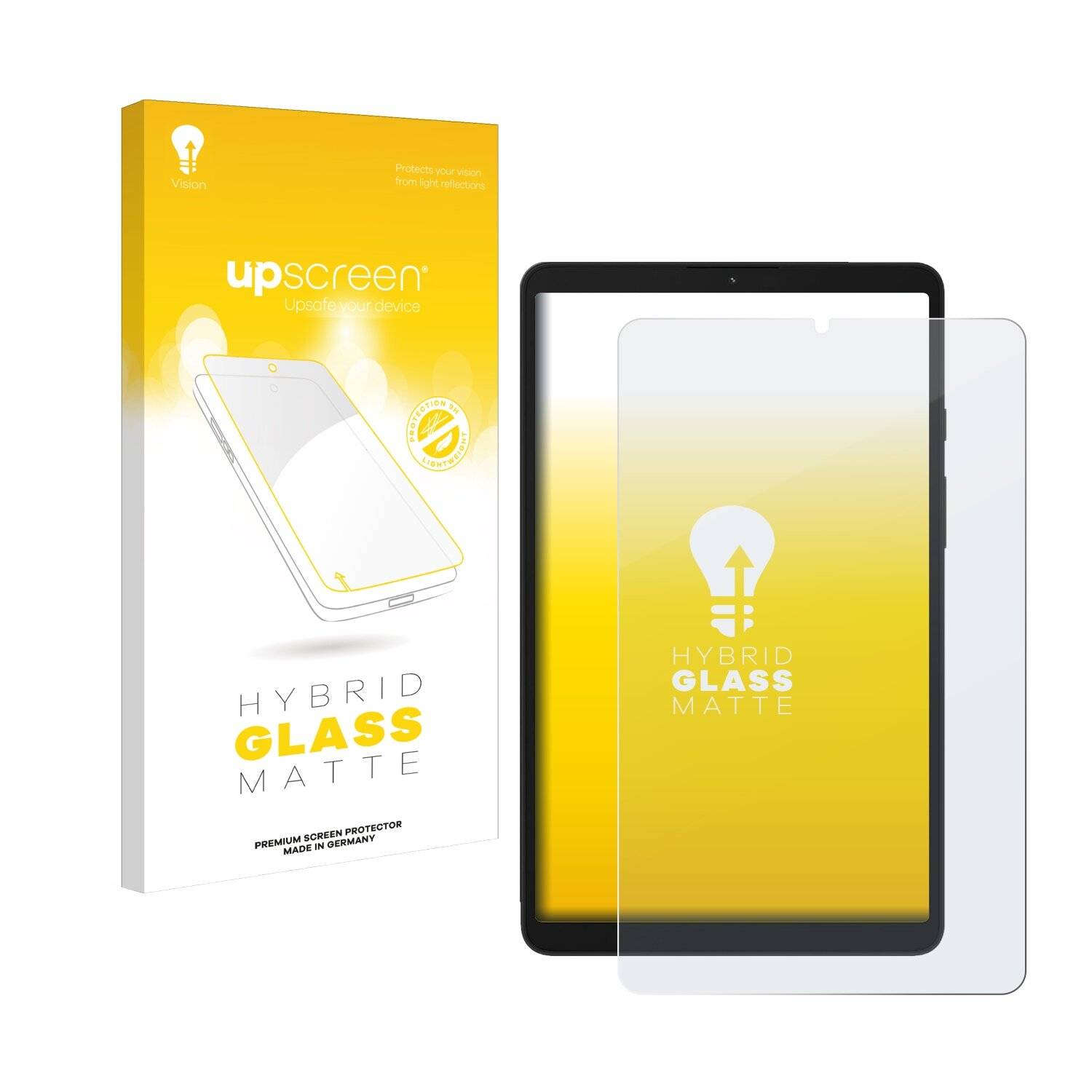 upscreen Hybrid Glas Matt Panzer-Folie für Samsung Galaxy Tab A9