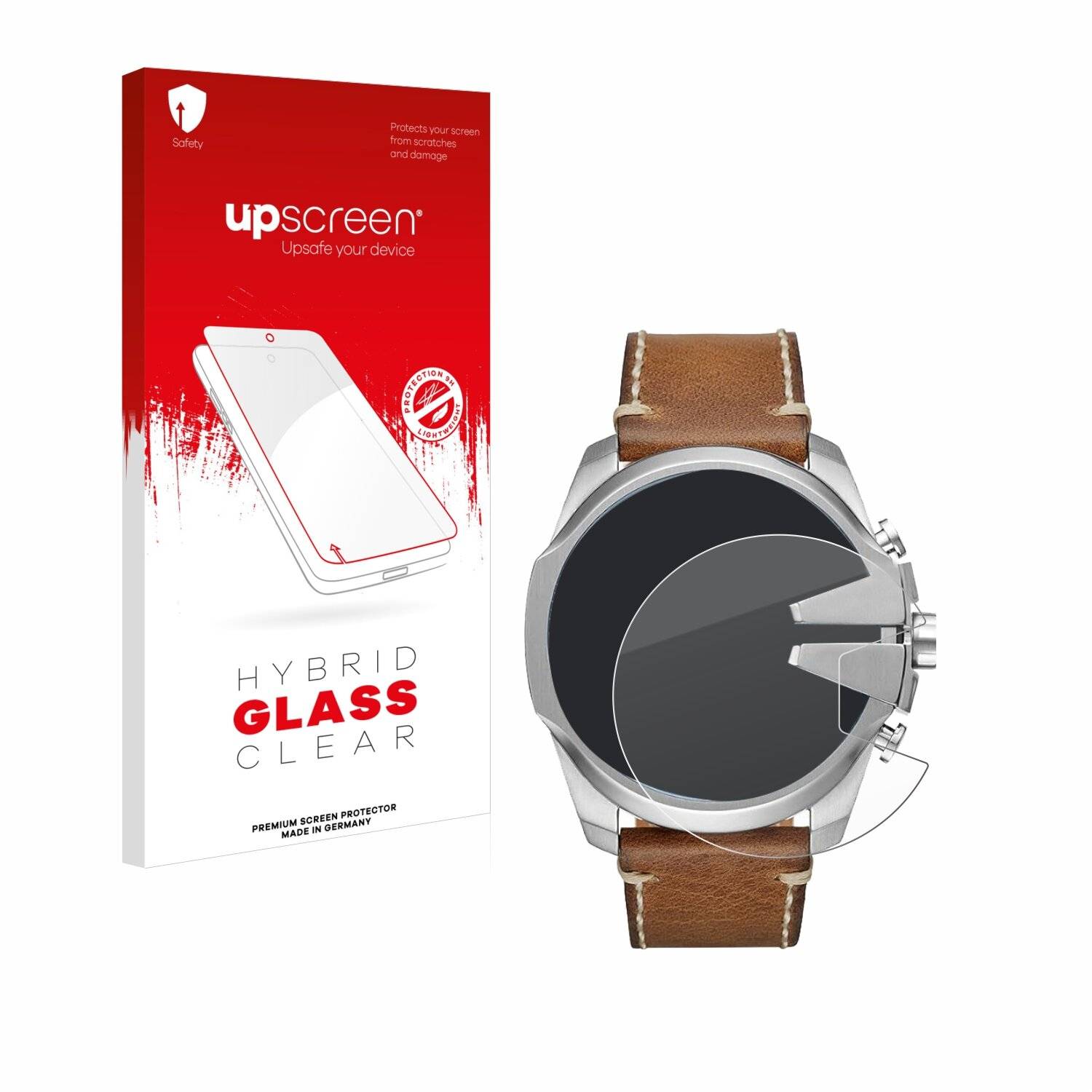 upscreen Hybrid Glas Panzer-Folie für Diesel Mega