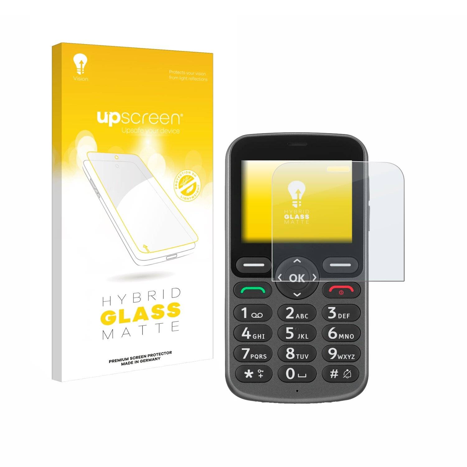upscreen Hybrid Glas Matt Panzer-Folie für Doro