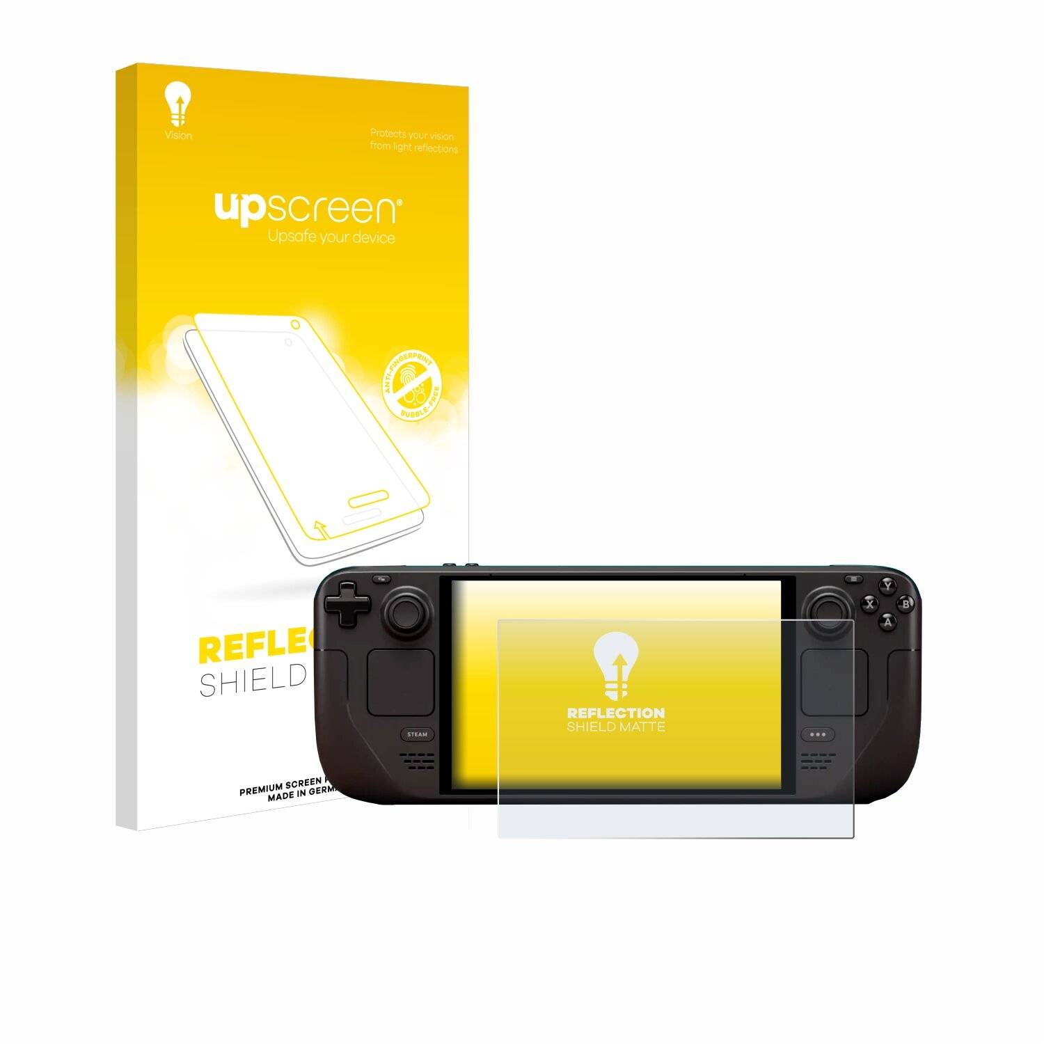 upscreen Reflection Shield Matt Schutzfolie für Valve Steam Deck