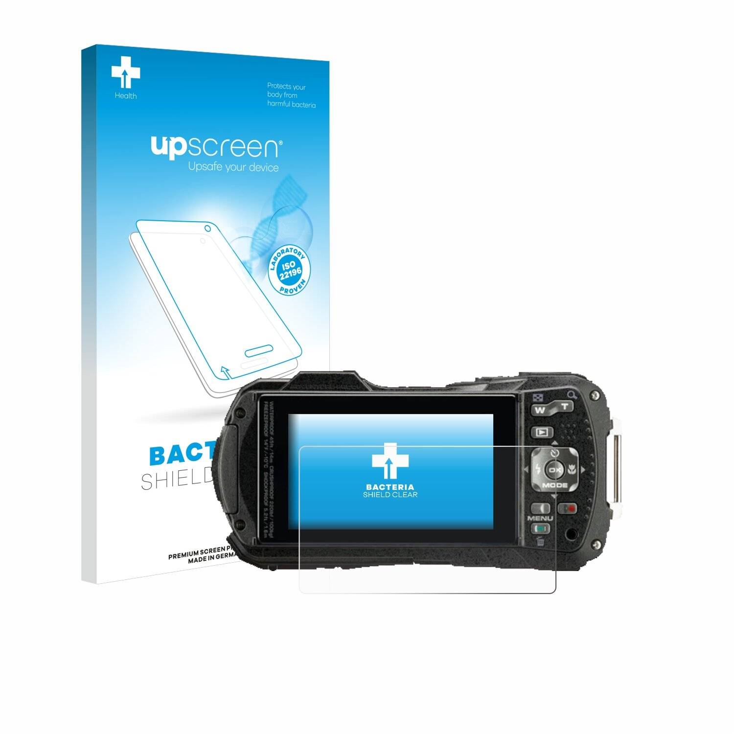 upscreen Bacteria Shield Schutzfolie für Pentax WG-90 -