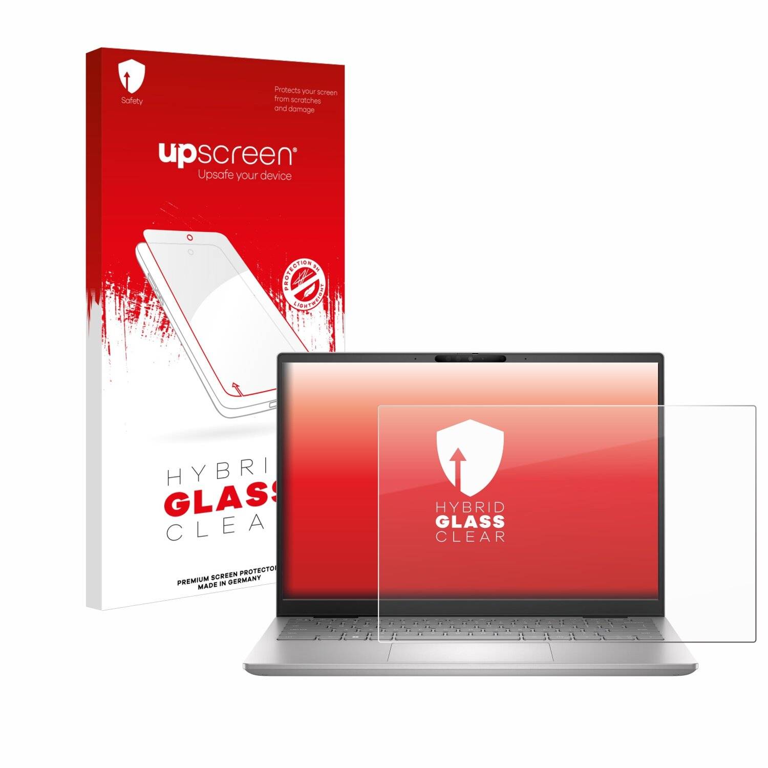 upscreen Hybrid Glas Panzer-Folie für Dell Inspiron 14 Plus