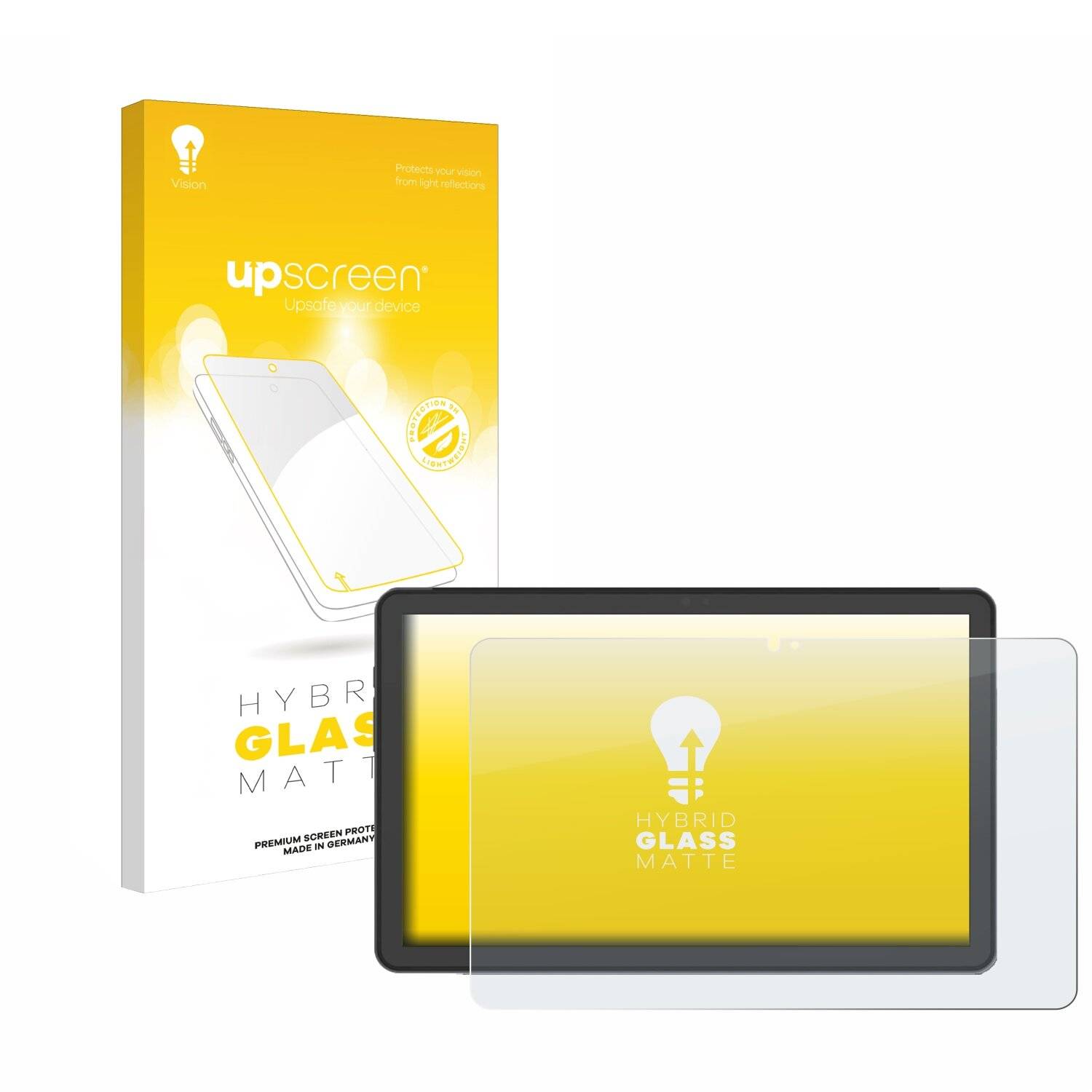 upscreen Hybrid Glas Matt Panzer-Folie für AGM Pad