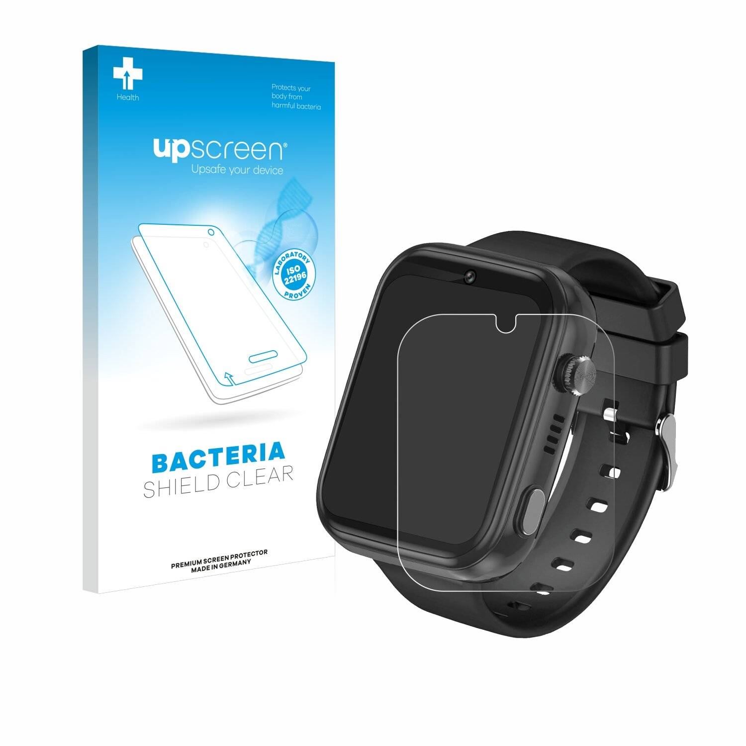 upscreen Bacteria Shield Schutzfolie für Okyuk 4G Kids Smartwatch -