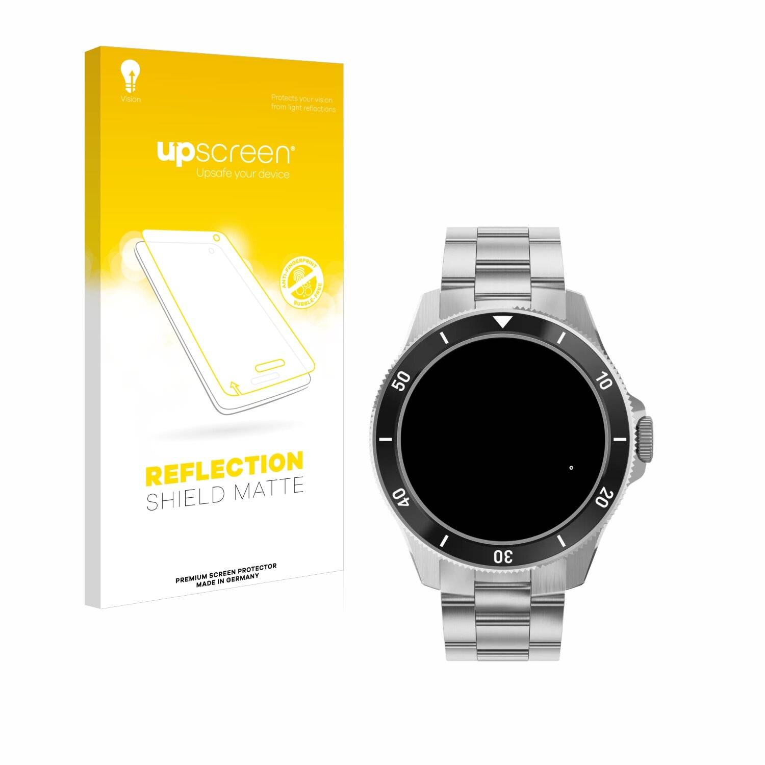 upscreen Reflection Shield Matt Schutzfolie für Withings ScanWatch Nova (42