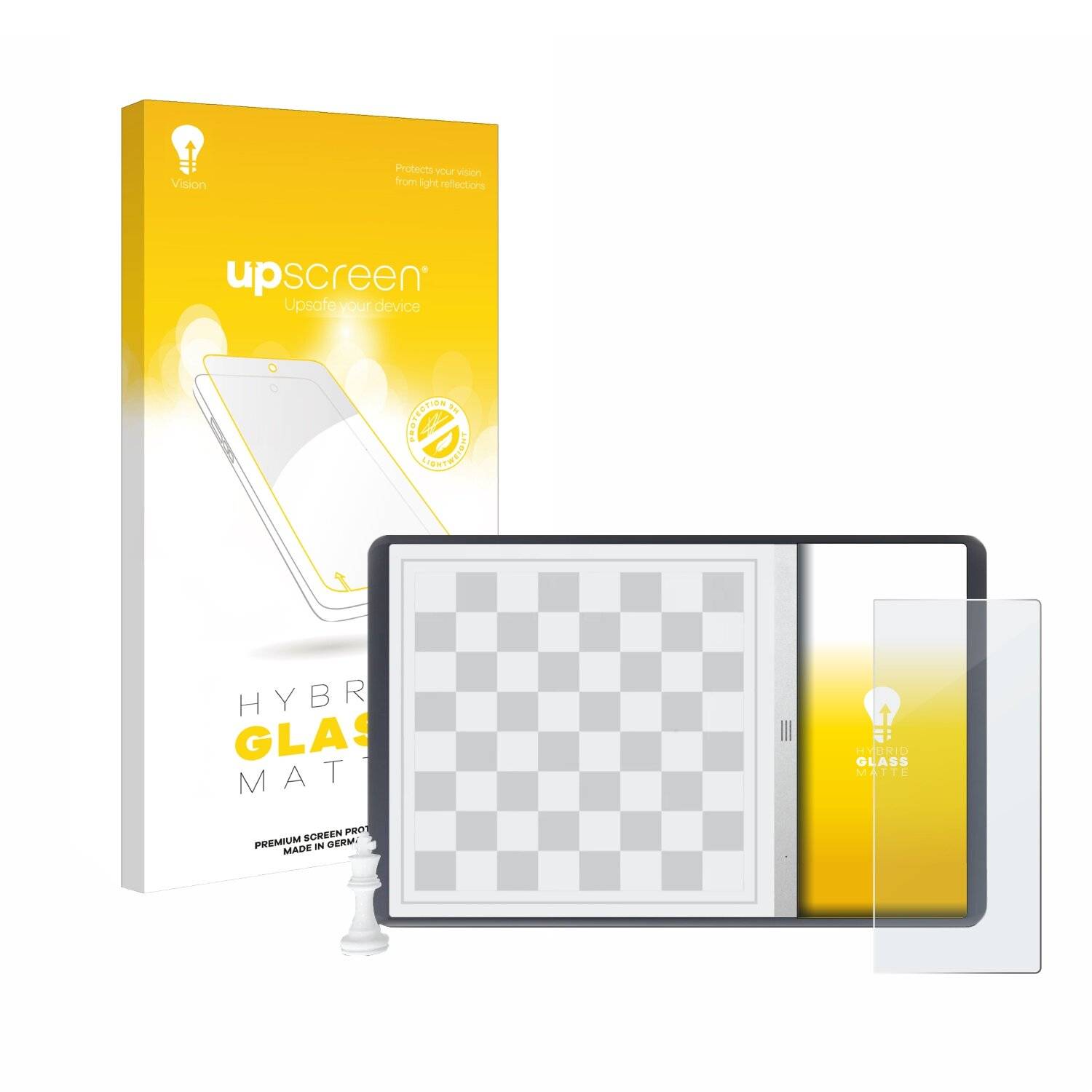 upscreen Hybrid Glas Matt Panzer-Folie für Chessnut