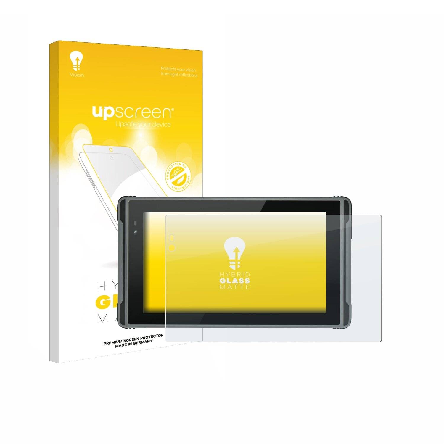 upscreen Hybrid Glas Matt Panzer-Folie für Hugerock