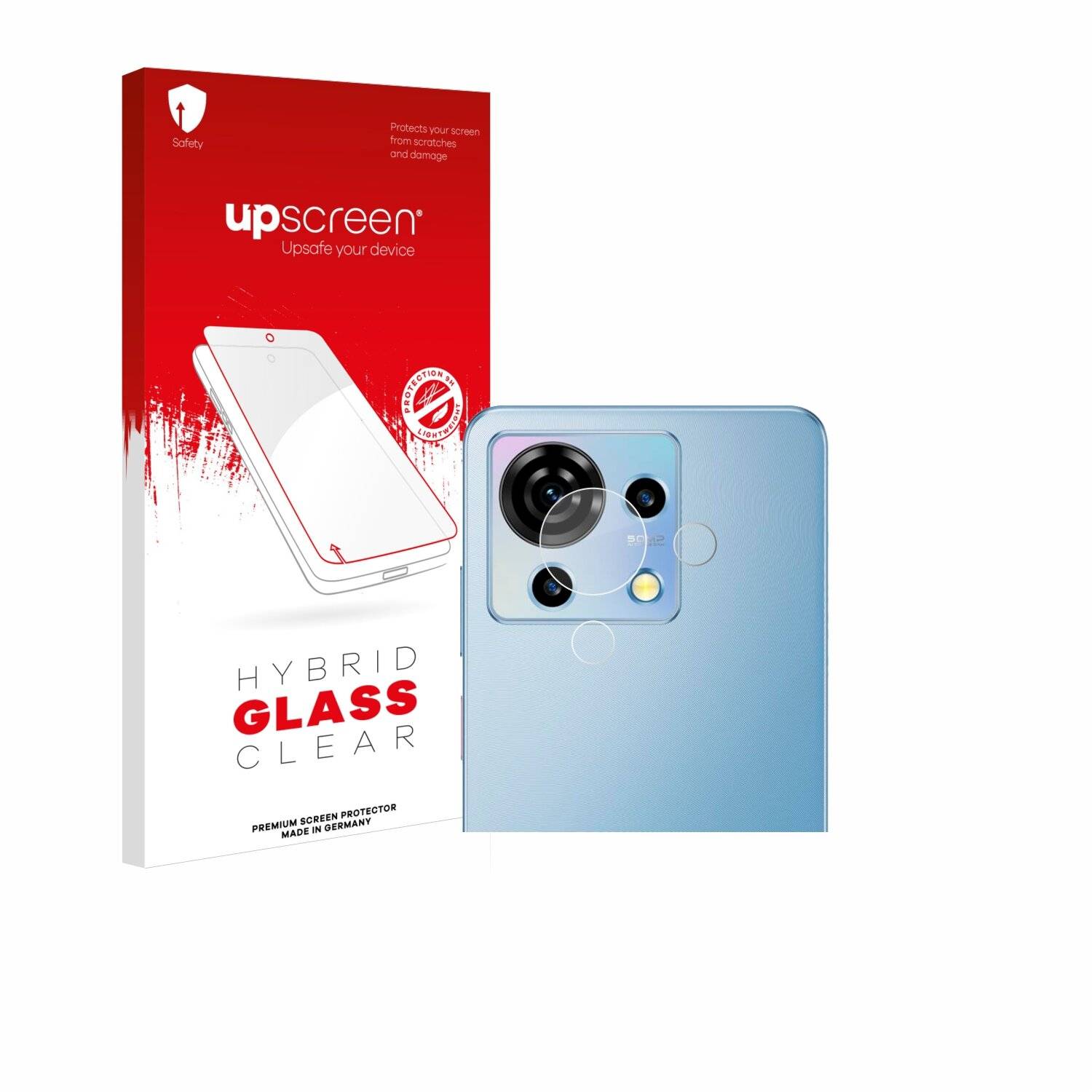 upscreen Hybrid Glas Panzer-Folie für ZTE Blade V50 Vita (NUR