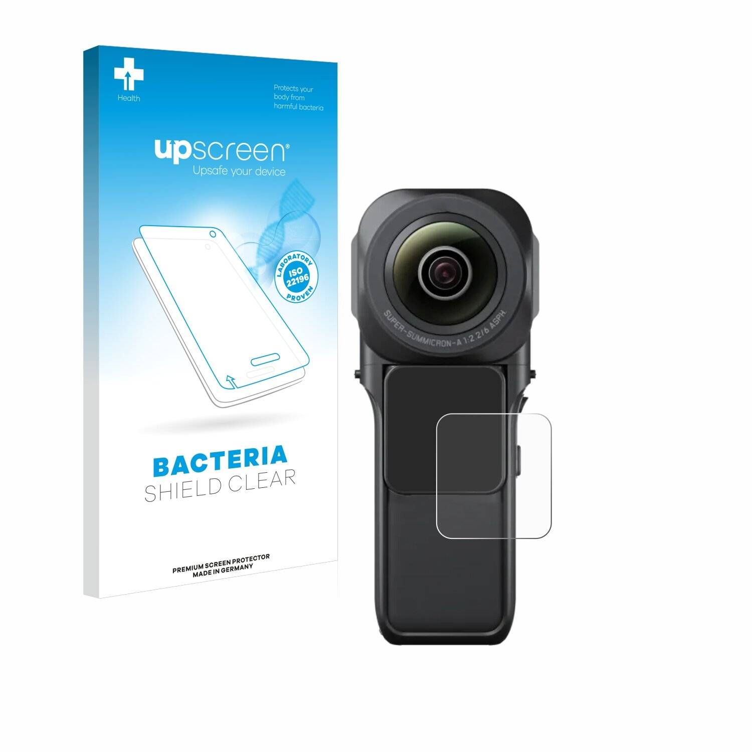upscreen Bacteria Shield Schutzfolie für Insta360 One RS 1-Zoll 360 -
