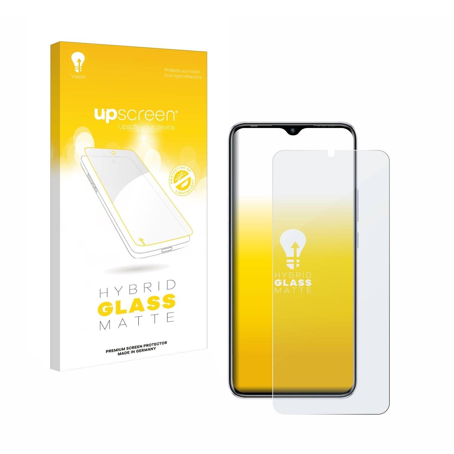 upscreen Hybrid Glas Matt Panzer-Folie für Infinix Hot