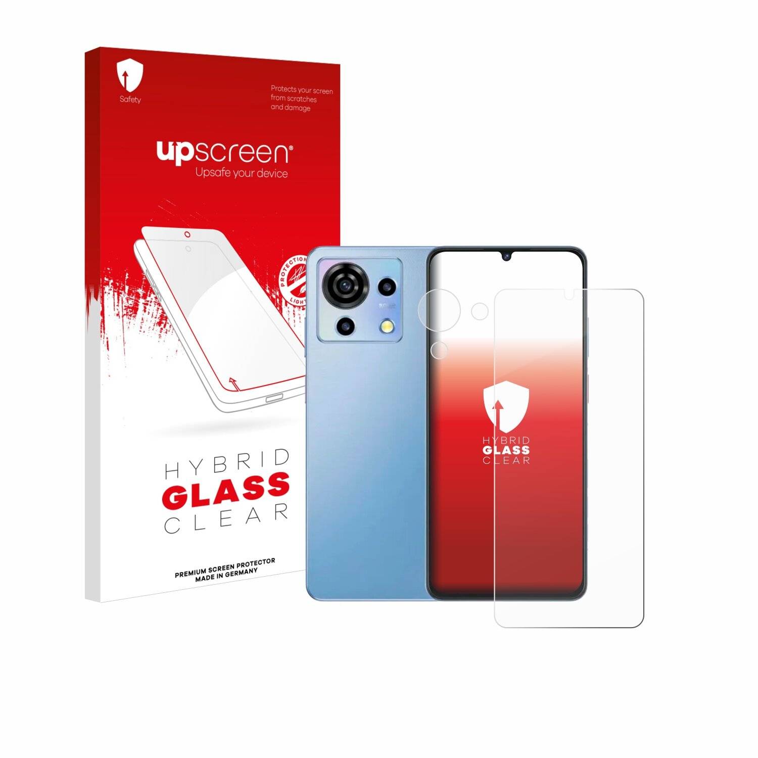 upscreen Hybrid Glas Panzer-Folie für ZTE Blade V50 Vita
