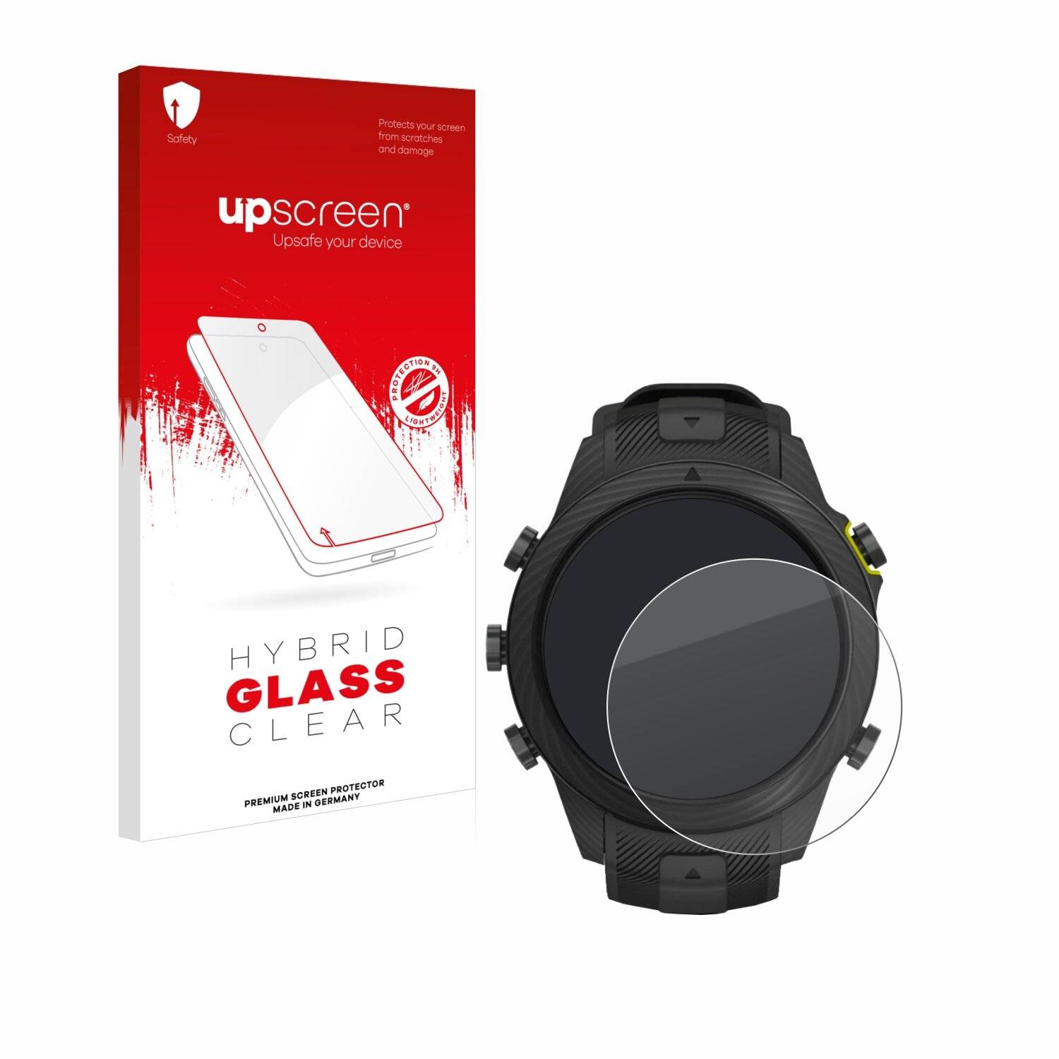 upscreen Hybrid Glas Panzer-Folie für Garmin Marq Athlete Gen