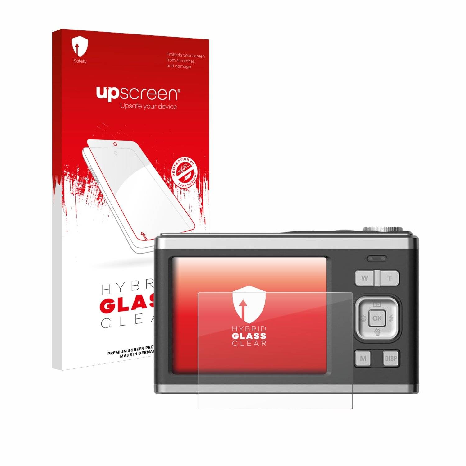 upscreen Hybrid Glas Panzer-Folie für Rollei Compactline