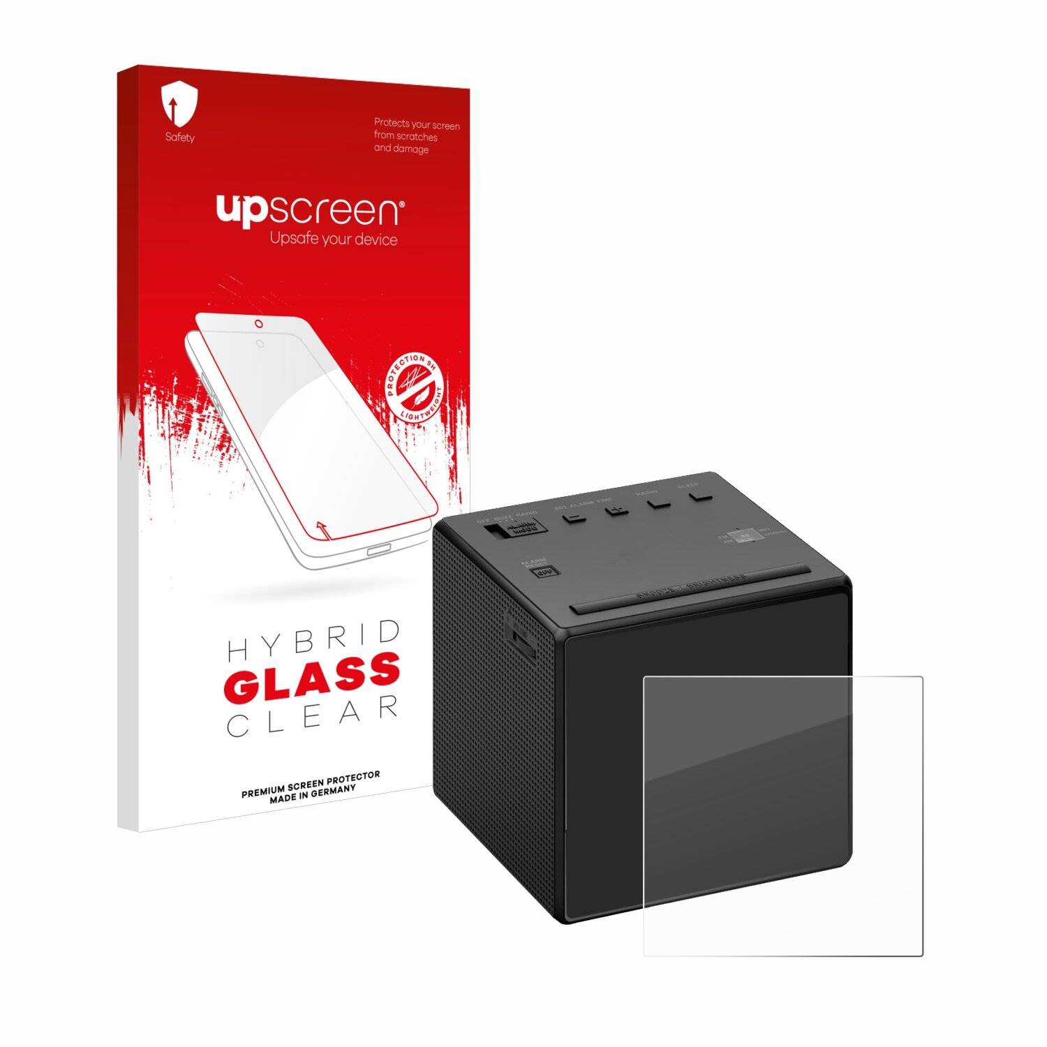 upscreen Hybrid Glas Panzer-Folie für Sony ICF-C1